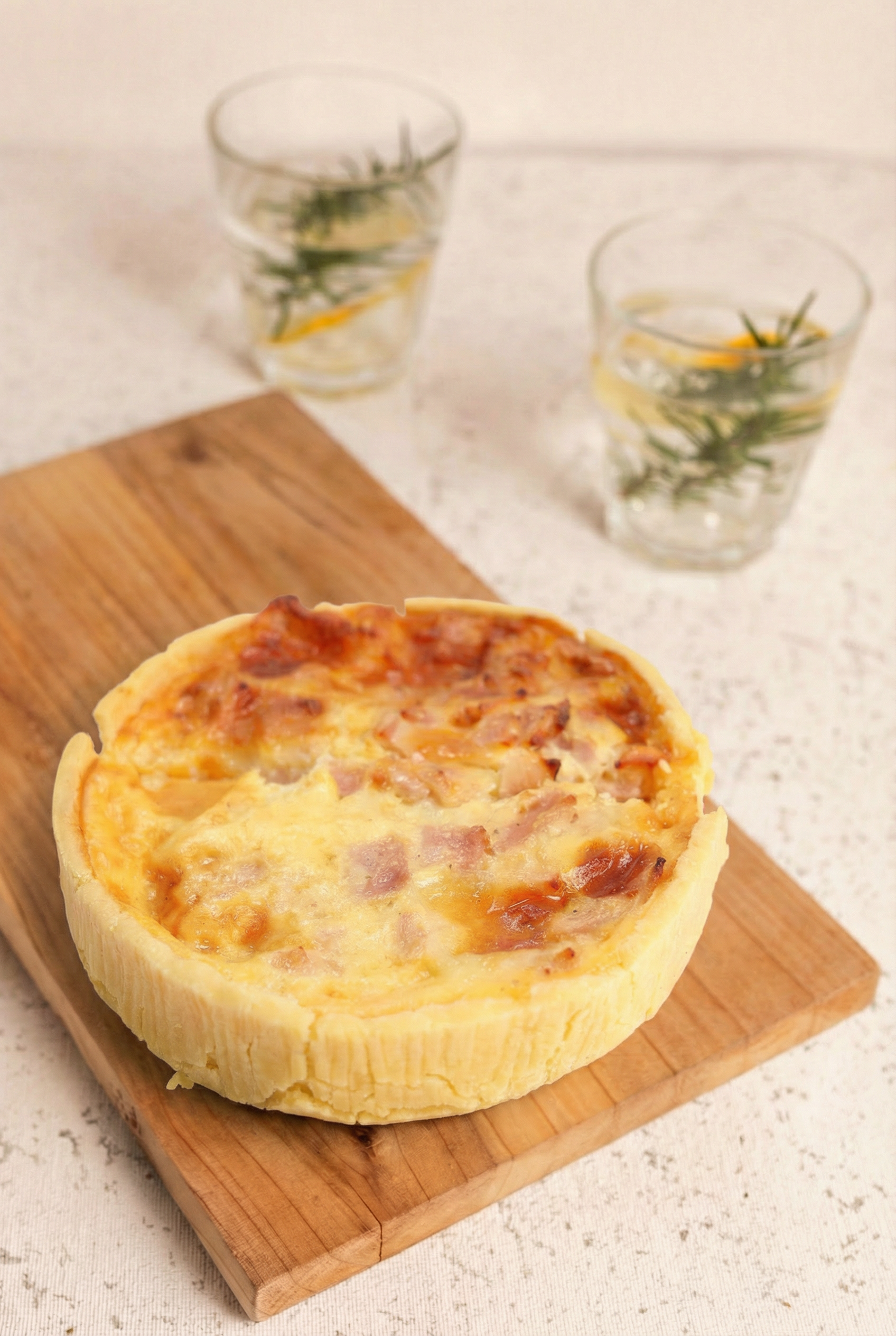 Tarta de jamón y queso SIN GLUTEN