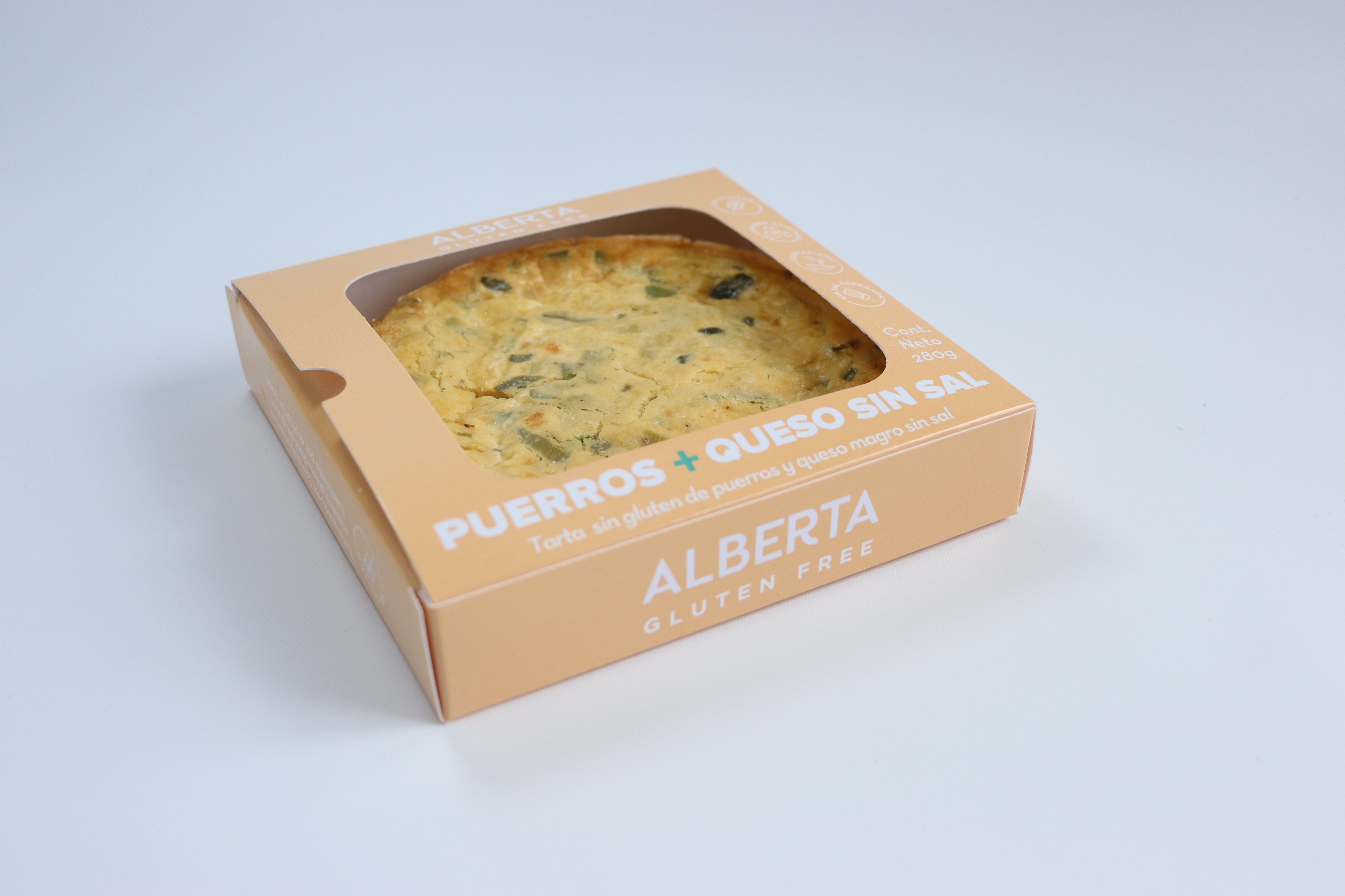 Tarta de Puerros y Queso Sin Sal SIN GLUTEN