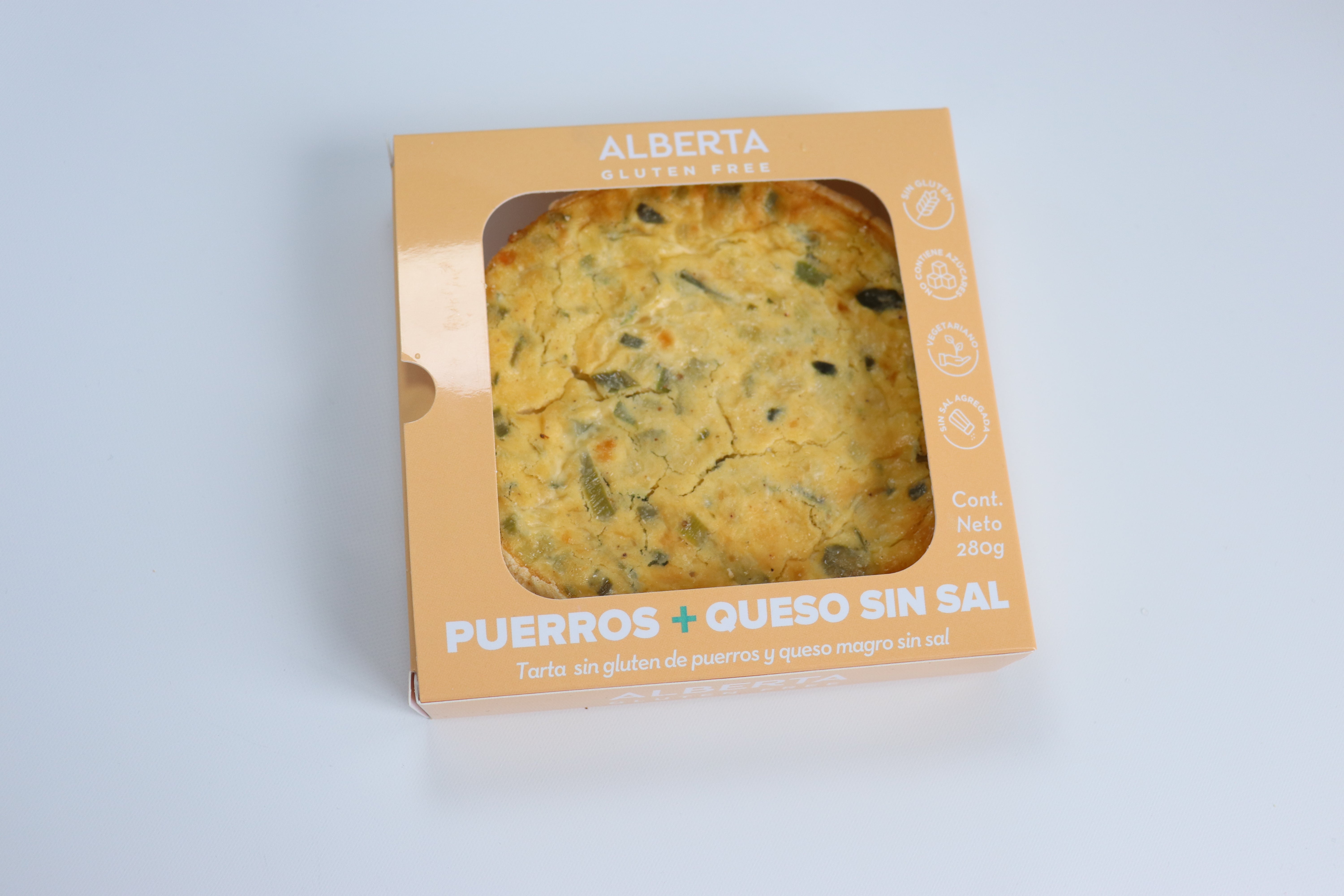 Tarta de Puerros y Queso Sin Sal SIN GLUTEN