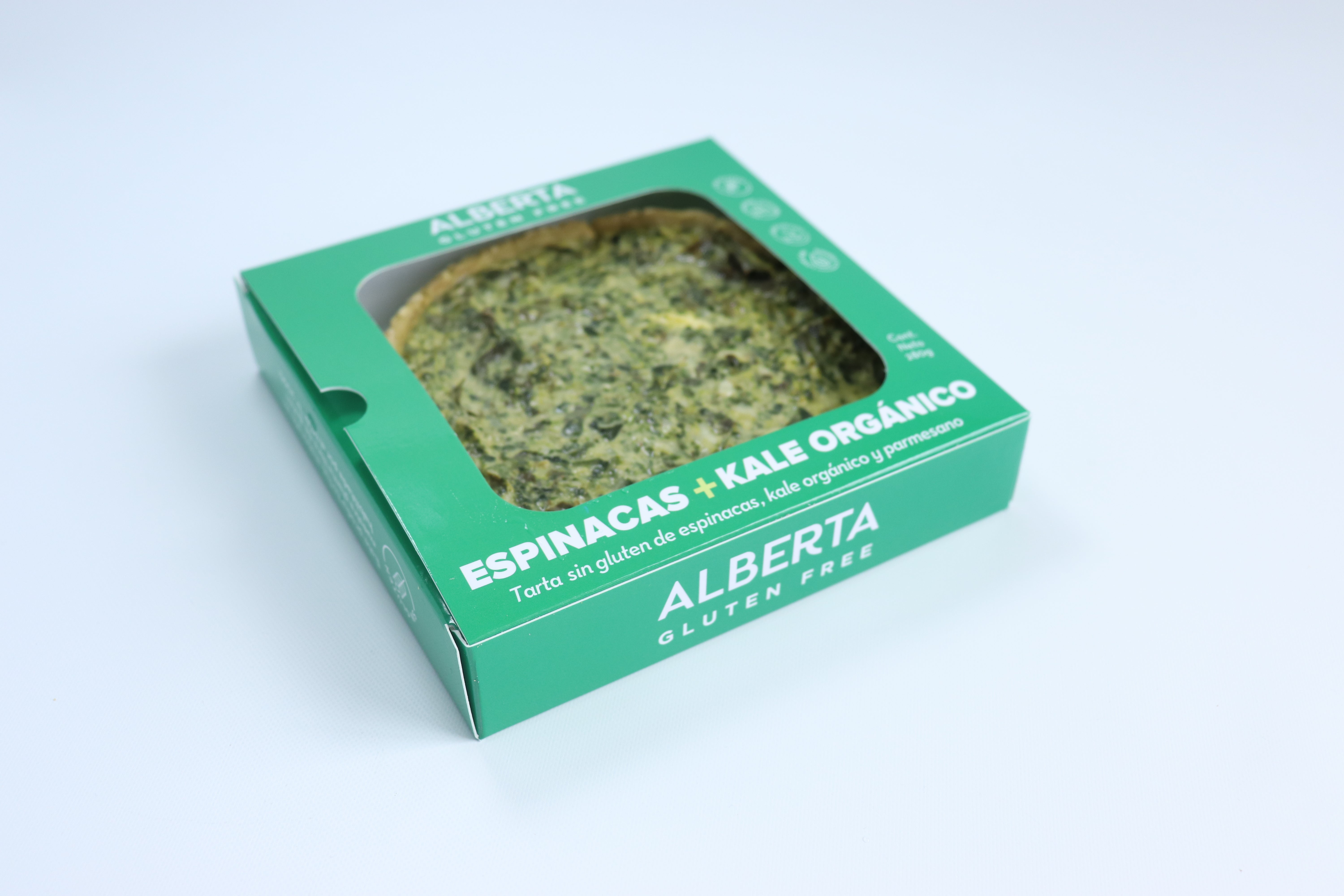 Tarta de Kale y Espinacas SIN GLUTEN