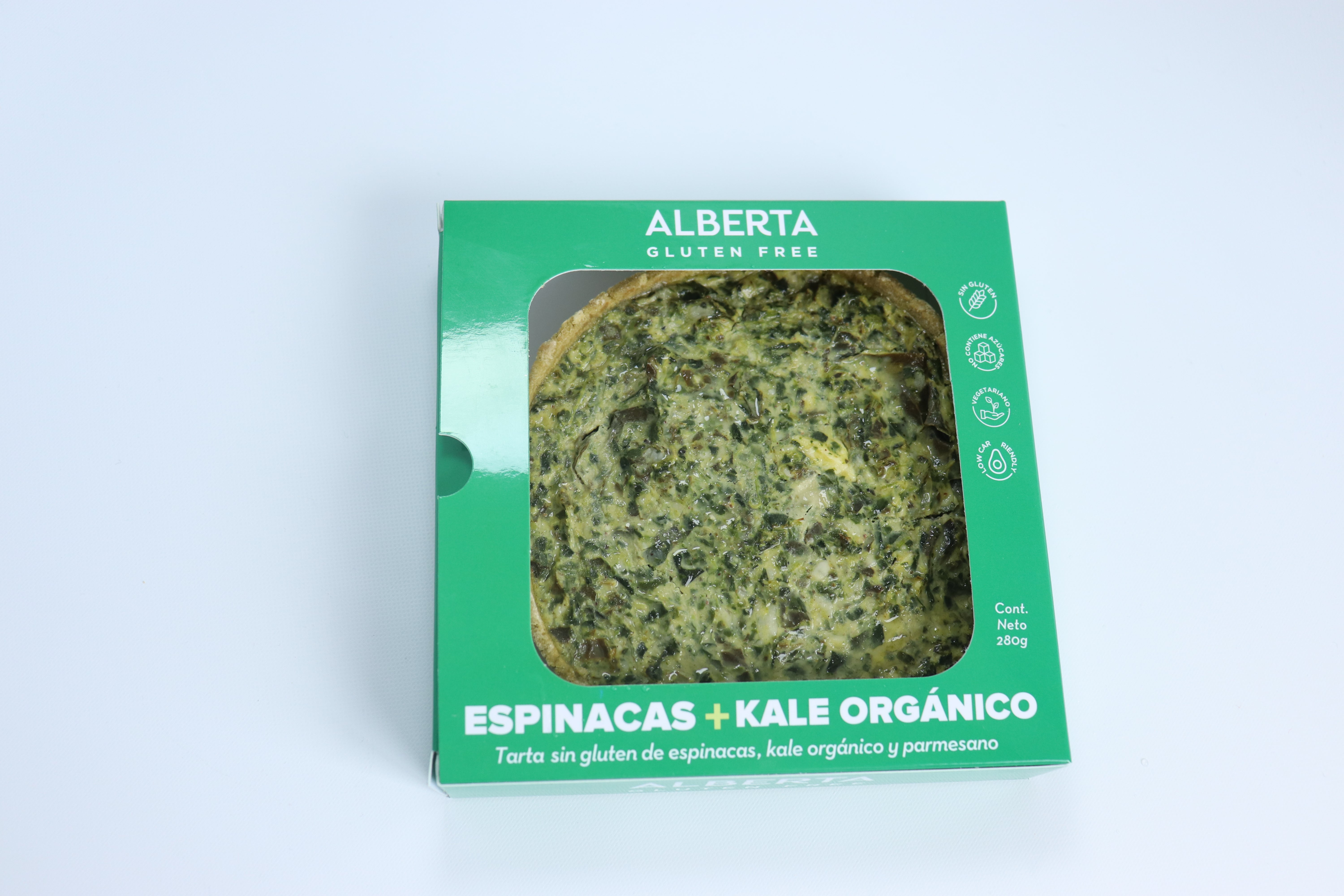 Tarta de Kale y Espinacas SIN GLUTEN