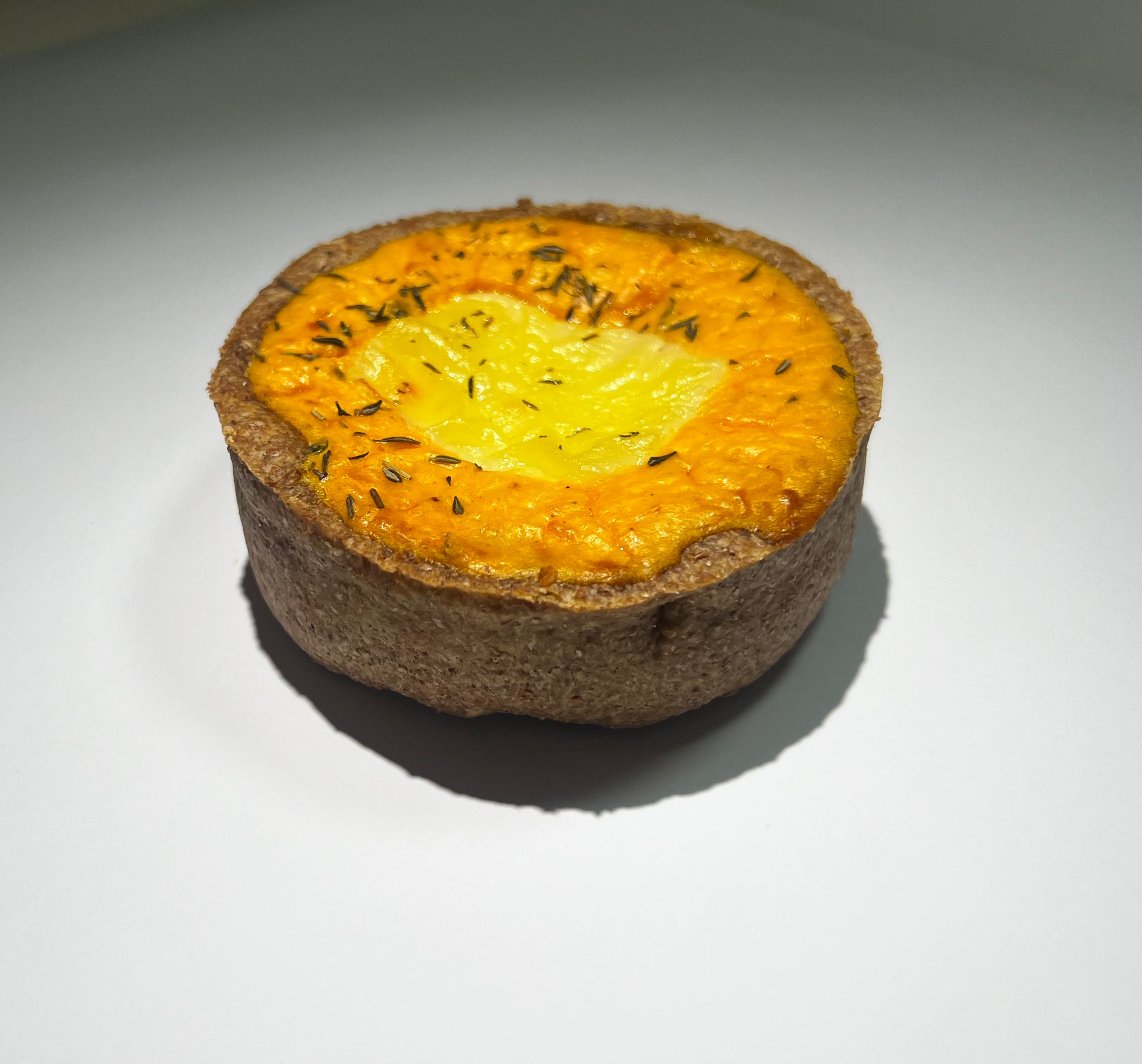 Tarta de calabaza y muzarella integral
