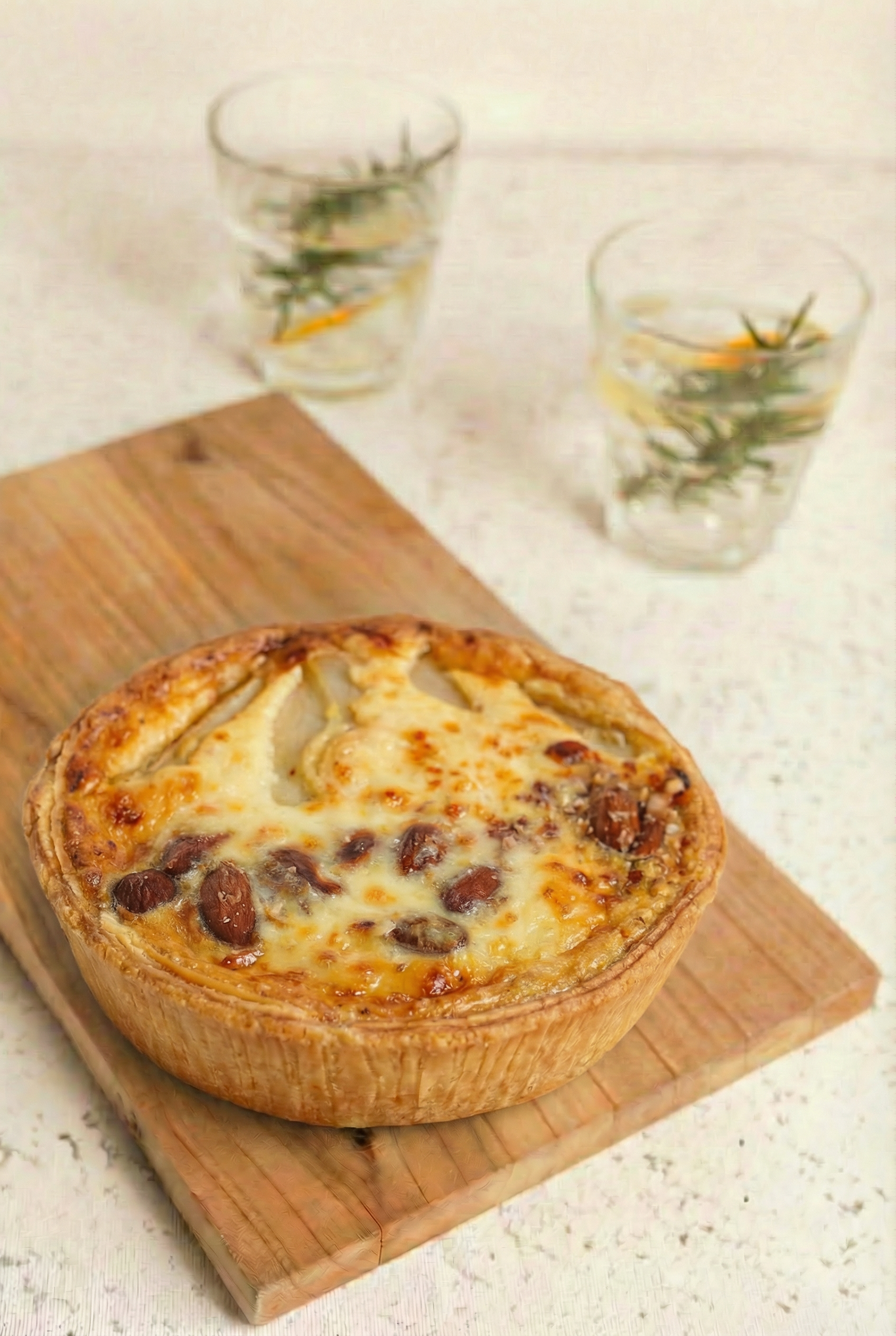 Tarta de Peras, Gruyere y Almendras SIN GLUTEN