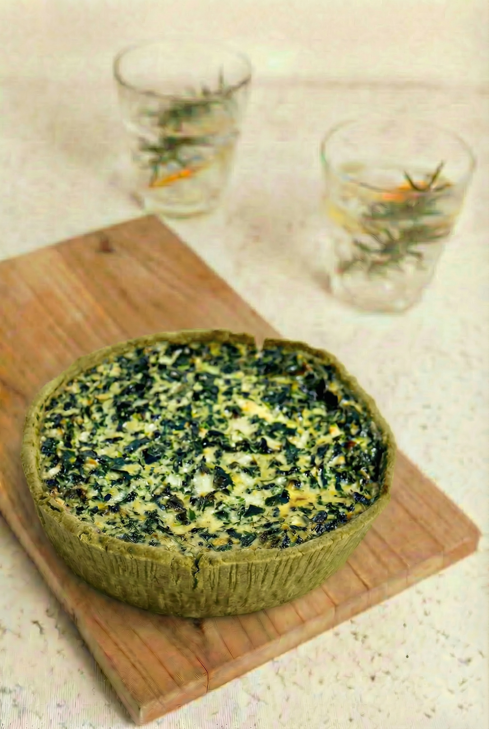 Tarta de Kale y Espinacas SIN GLUTEN