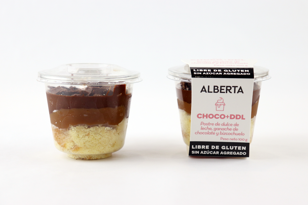 Postre Choco + Dulce De Leche SIN GLUTEN, SIN AZÚCAR