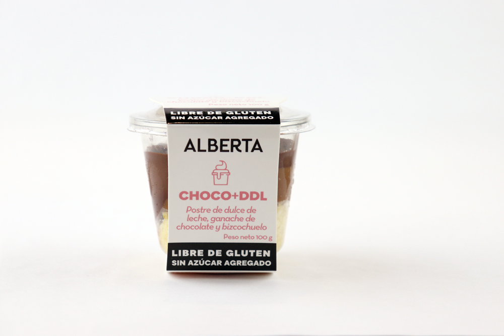 Postre Choco + Dulce De Leche SIN GLUTEN, SIN AZÚCAR