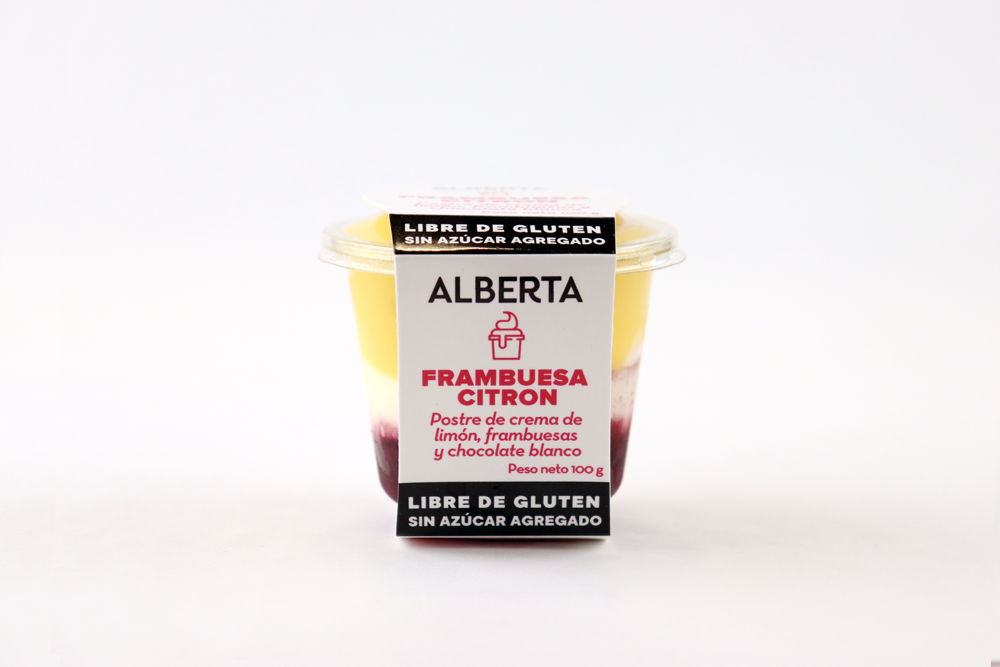 Postre Frambuesa Citron SIN GLUTEN, SIN AZÚCAR